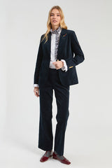 NAVY VELVET JACKET