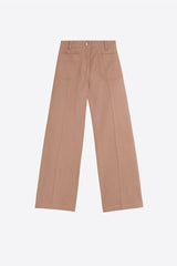 BEIGE TWILL TROUSERS