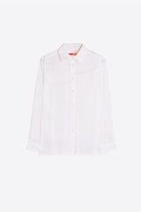 WHITE RHINESTONE FLOWER SHIRT