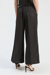 BLACK SEQUIN TROUSERS