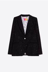 NAVY SILVER MOTIFS JACKET