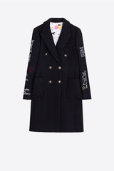 BLACK FERRIS WHEEL PRINT COAT