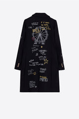 BLACK FERRIS WHEEL PRINT COAT