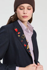 NAVY WOOL JACKET