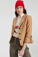 BEIGE TWEED JACKET