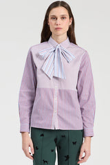 RIBBONED STRIPES SHIRT