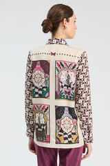 GEOMETRIC SUN PRINT TAROT ILLUSTRATIONS SHIRT