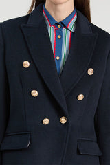 NAVY DOUBLE-BREASTED JACKET