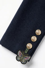 NAVY DOUBLE-BREASTED JACKET