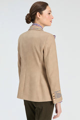 BEIGE HERRINGBONE JACKET