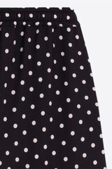 BLACK CHECKERED POLKA DOT TROUSERS