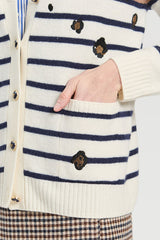 LEOPARD STRIPED CARDIGAN
