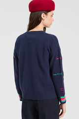 NAVY WORDS JERSEY