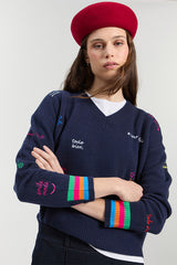 NAVY WORDS JERSEY