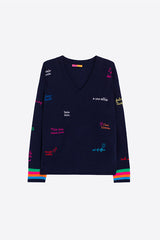 NAVY WORDS JERSEY