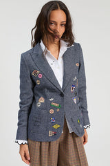 BLUE WOOL JACKET