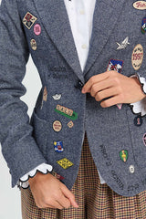 BLUE WOOL JACKET
