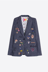 BLUE WOOL JACKET