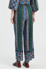 BORDER FLOWER TROUSERS