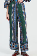 BORDER FLOWER TROUSERS
