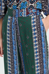 BORDER FLOWER TROUSERS