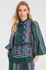 BORDER FLORAL SHIRT
