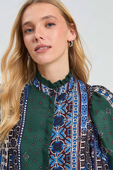 BORDER FLORAL SHIRT