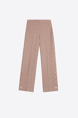 HERRINGBONE BEIGE TROUSERS