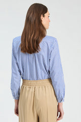 TEAL STRIPED SHIRT