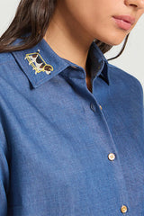 EMBROIDERED EDGE SHIRT