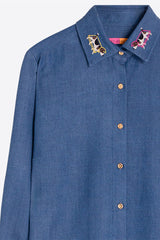 EMBROIDERED EDGE SHIRT