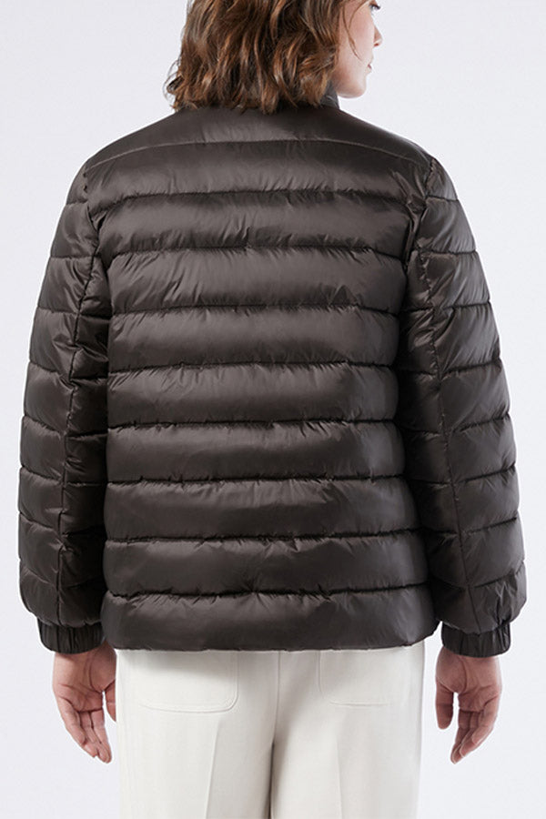 APE BROWN IRIDESCENT NYLON PADDED JACKET