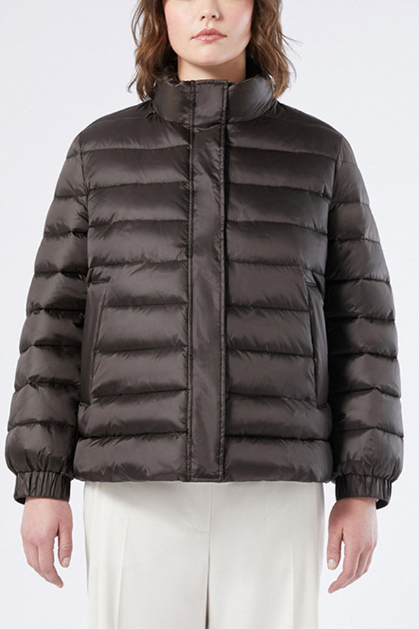 APE BROWN IRIDESCENT NYLON PADDED JACKET