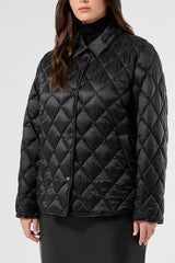 LAMPARA BLACK IRIDESCENT NYLON CANVAS PADDED JACKET