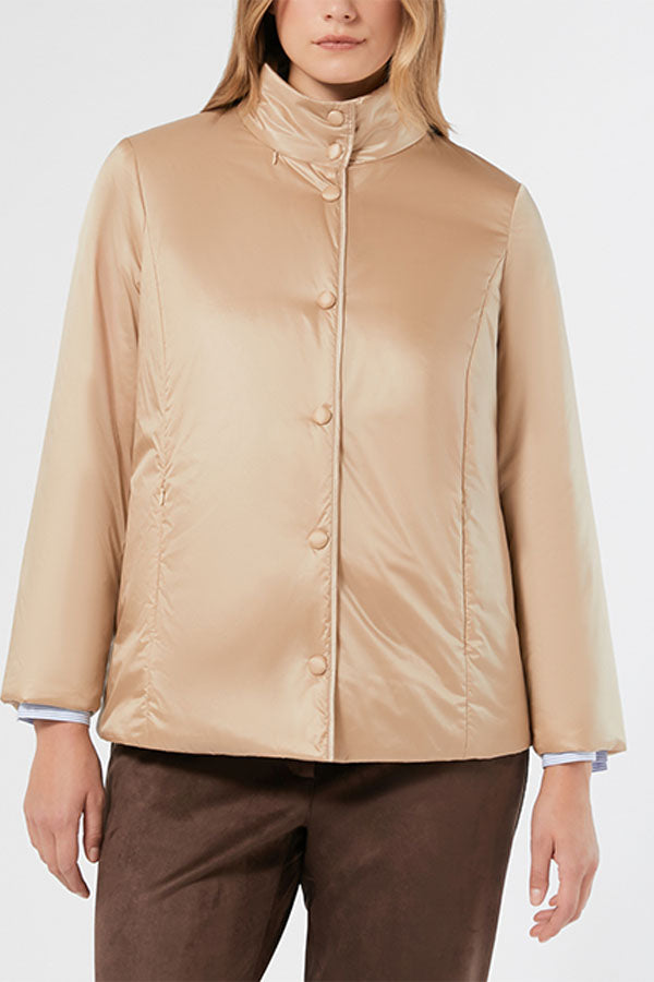 PERSIA IRIDESCENT NYLON CANVAS PADDED JACKET