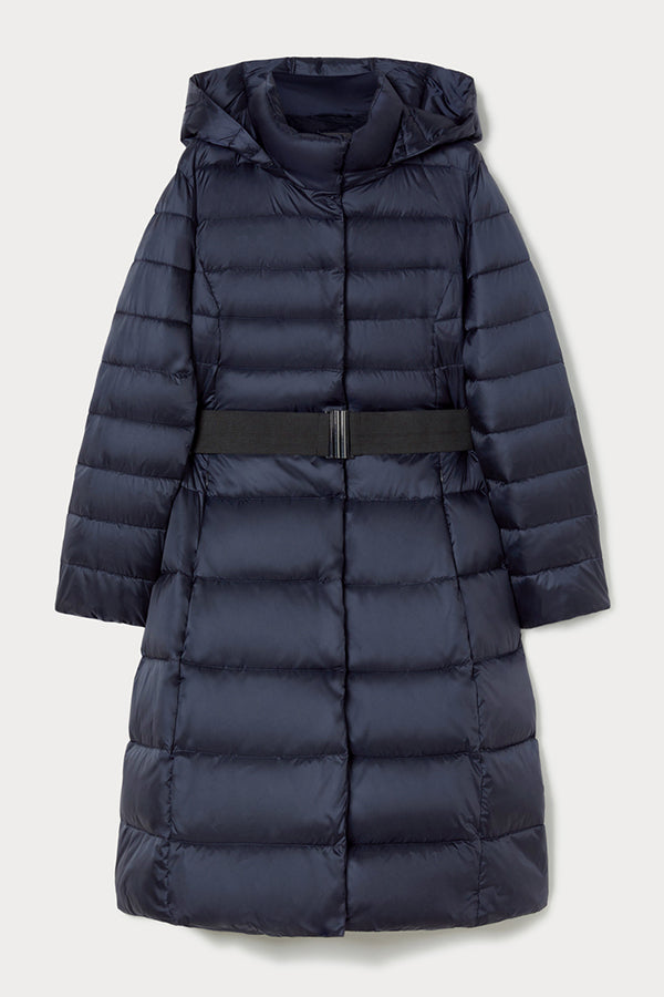 VIADANA BLUE IRIDESCENT NYLON PADDED JACKET