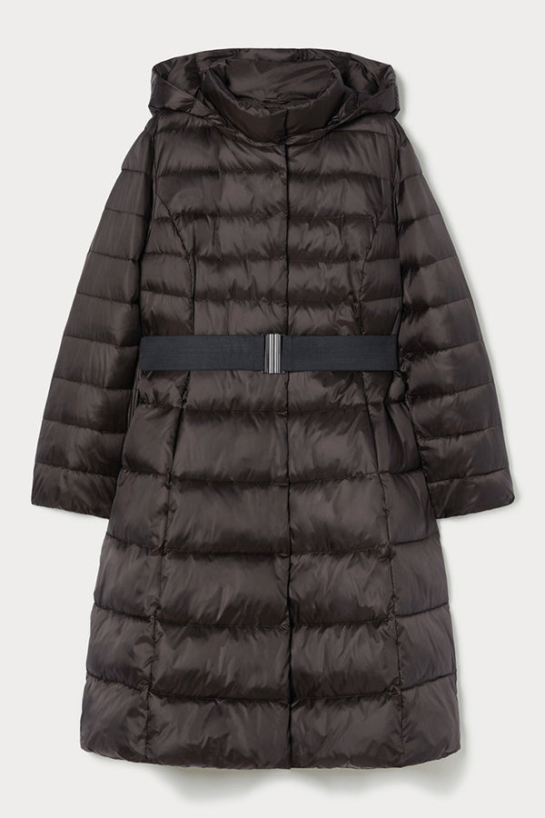 VIADANA BROWN IRIDESCENT NYLON PADDED JACKET