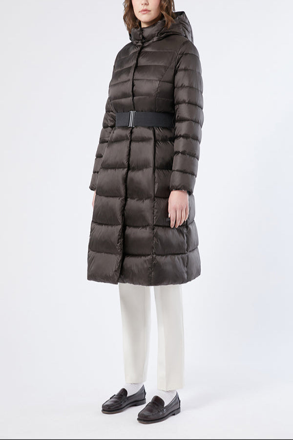 VIADANA BROWN IRIDESCENT NYLON PADDED JACKET