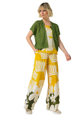BOTANICAL PRINT PALAZZO TROUSERS