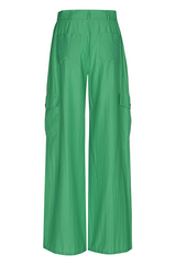 JADE WIDE COTTON-MIX TROUSERS