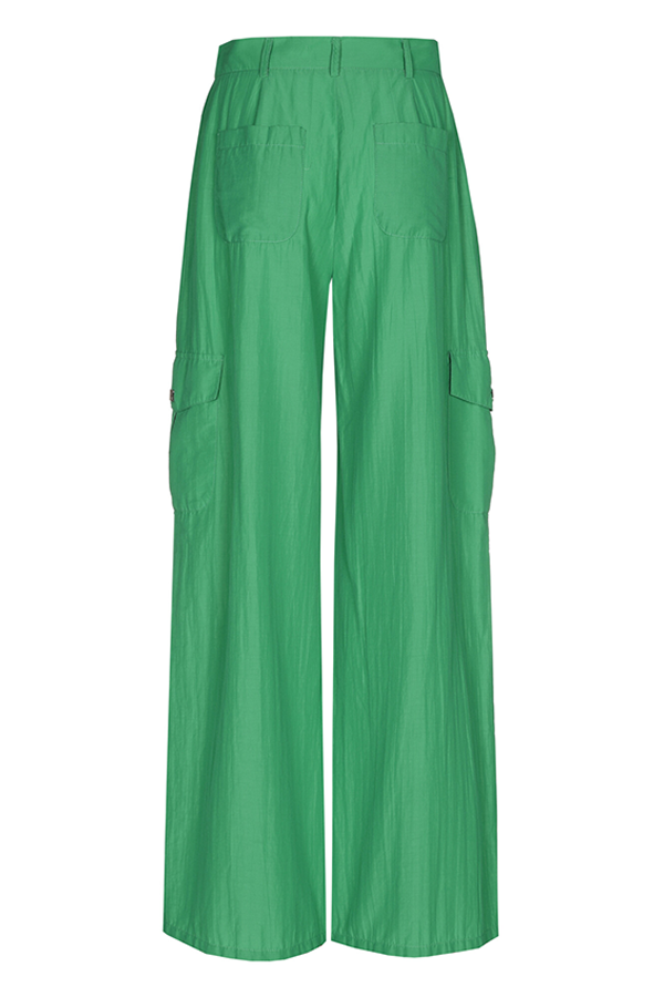 JADE WIDE COTTON-MIX TROUSERS