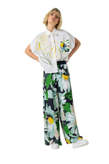 ELASTIC WAIST PALAZZO TROUSERS