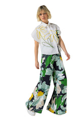 ELASTIC WAIST PALAZZO TROUSERS