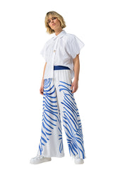 ELASTIC WAIST PALAZZO TROUSERS