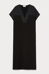 ALGA JERSEY AND POPLIN DRESS