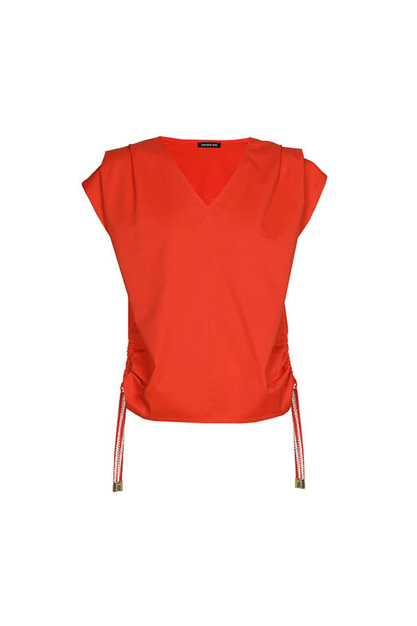 CHERRY SHOULDER EFFECT TOP