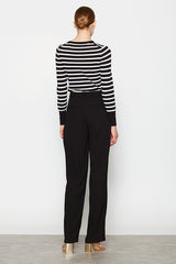 BLACK STRAIGHT TROUSERS