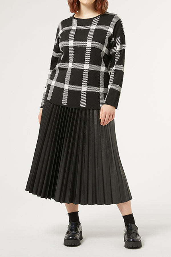 TOANO PLEATED FABRIC SKIRT