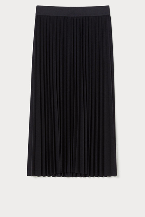 XANADU LONG JERSEY CRÊPE SKIRT