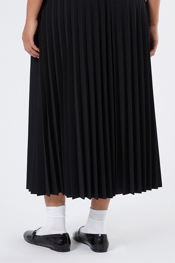 XANADU LONG JERSEY CRÊPE SKIRT